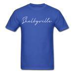 Shelbyville Cursive T-Shirt - royal blue
