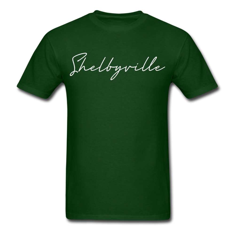 Shelbyville Cursive T-Shirt - forest green