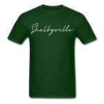 Shelbyville Cursive T-Shirt - forest green