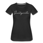 Shelbyville Cursive Women's T-Shirt - black