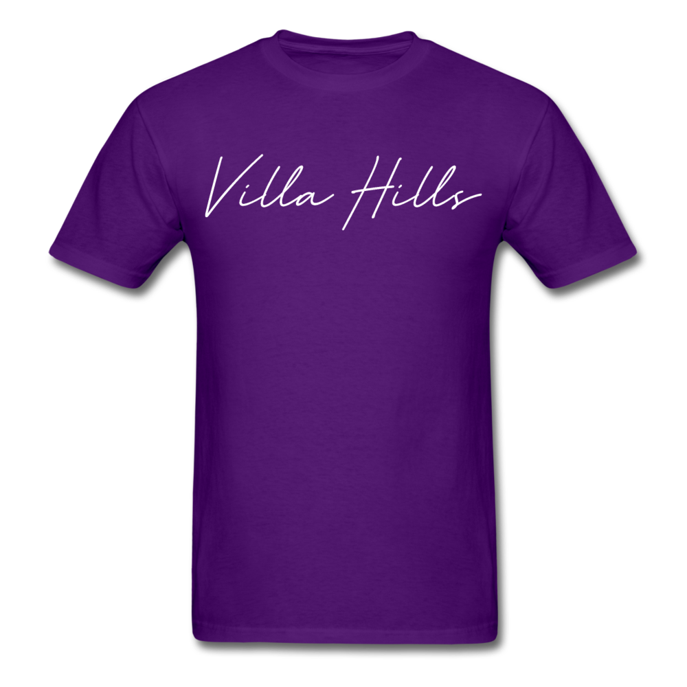 Villa Hills Cursive T-Shirt - purple