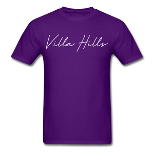 Villa Hills Cursive T-Shirt - purple