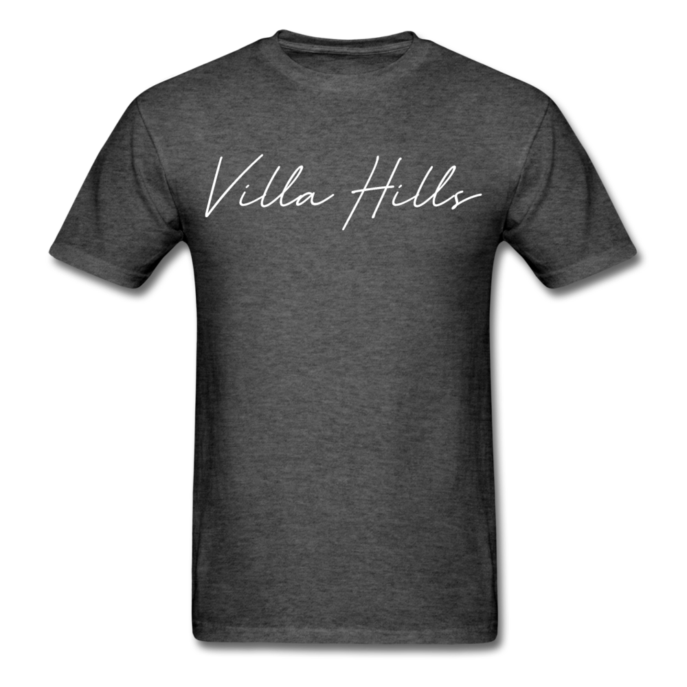 Villa Hills Cursive T-Shirt - heather black