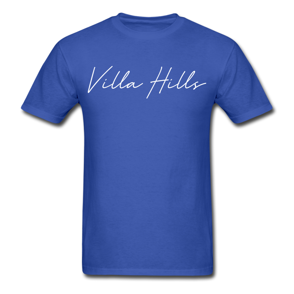 Villa Hills Cursive T-Shirt - royal blue