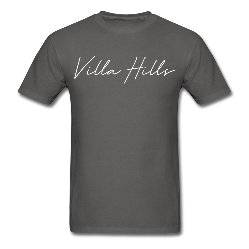 Villa Hills Cursive T-Shirt - charcoal