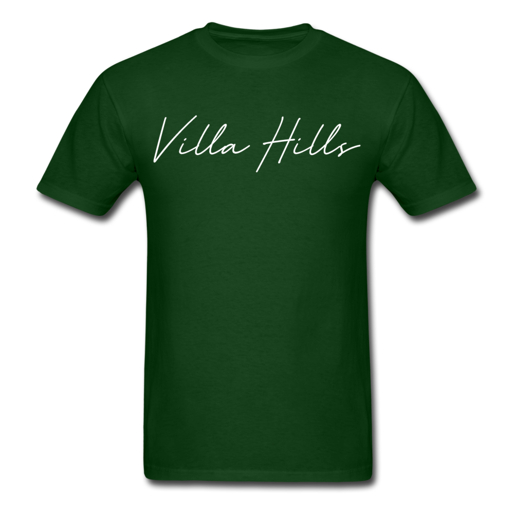 Villa Hills Cursive T-Shirt - forest green