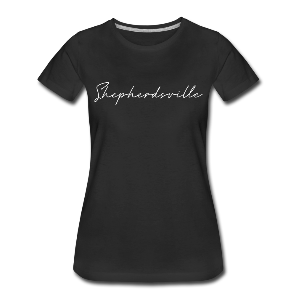 Shepherdsville Cursive Women's T-Shirt - black