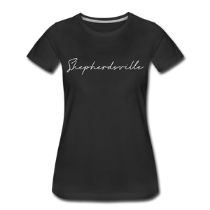 Shepherdsville Cursive Women's T-Shirt - black