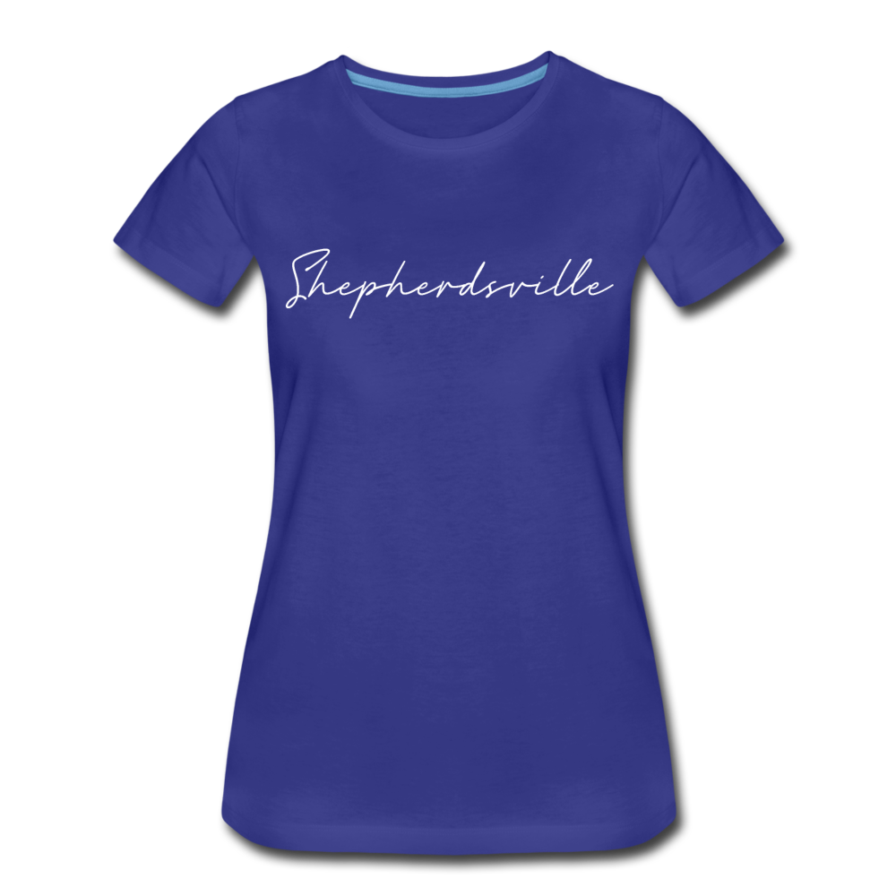 Shepherdsville Cursive Women's T-Shirt - royal blue