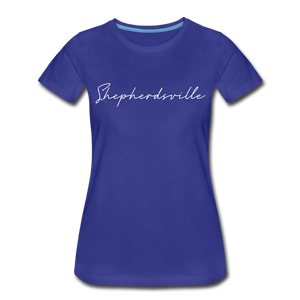 Shepherdsville Cursive Women's T-Shirt - royal blue