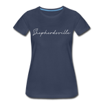 Shepherdsville Cursive Women's T-Shirt - navy