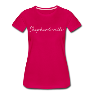 Shepherdsville Cursive Women's T-Shirt - dark pink