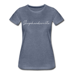 Shepherdsville Cursive Women's T-Shirt - heather blue