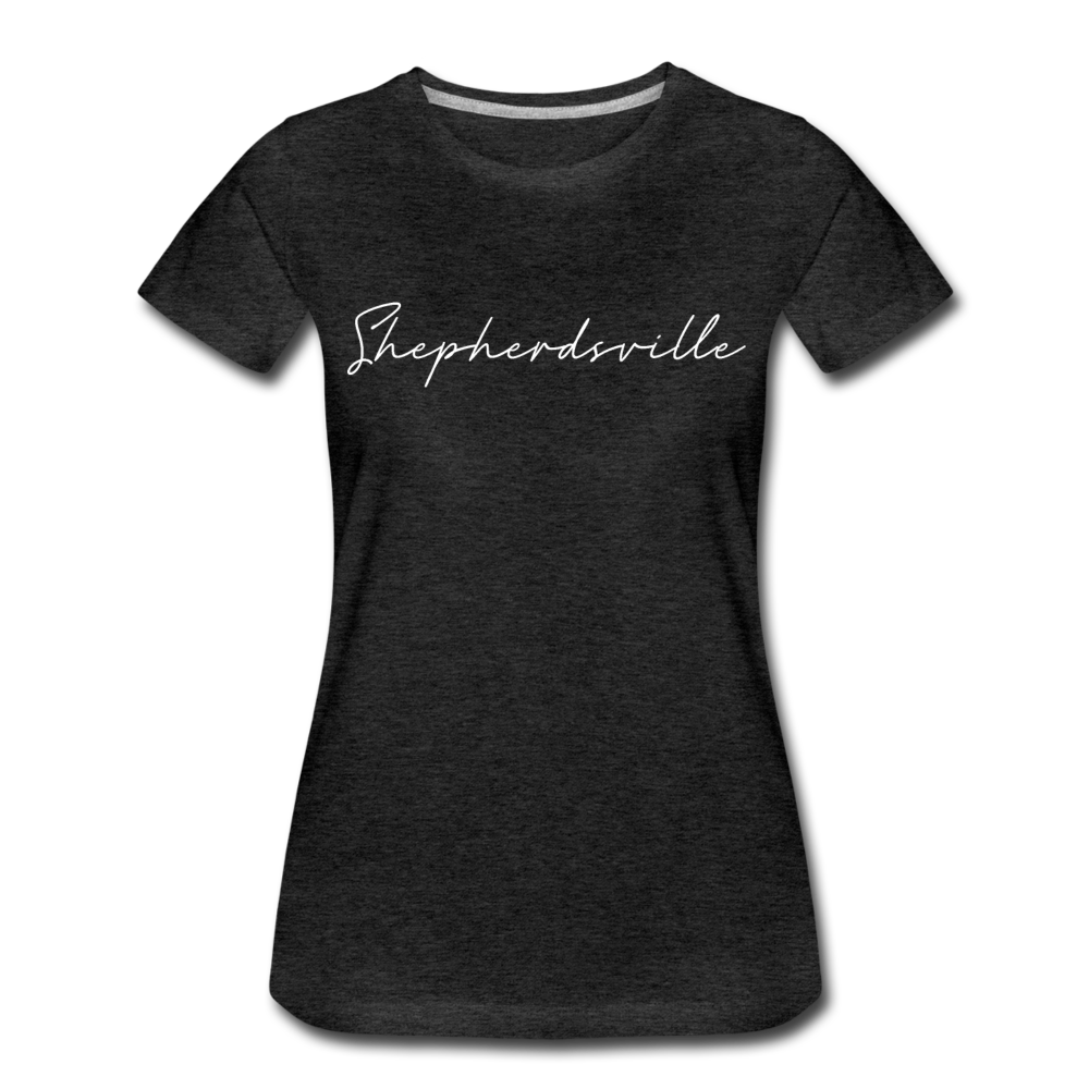 Shepherdsville Cursive Women's T-Shirt - charcoal gray