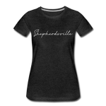 Shepherdsville Cursive Women's T-Shirt - charcoal gray