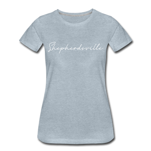 Shepherdsville Cursive Women's T-Shirt - heather ice blue