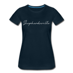 Shepherdsville Cursive Women's T-Shirt - deep navy