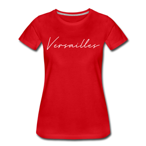 Versailles Cursive Women's T-Shirt - red