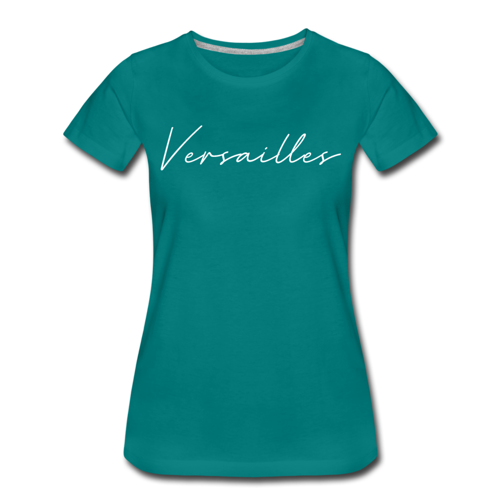 Versailles Cursive Women's T-Shirt - teal