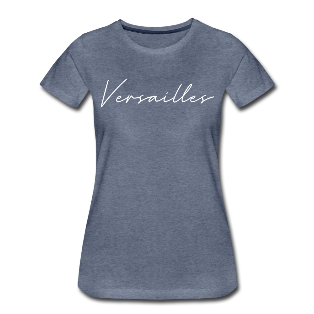 Versailles Cursive Women's T-Shirt - heather blue