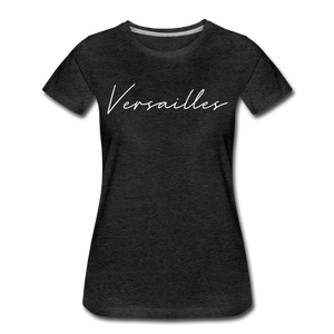 Versailles Cursive Women's T-Shirt - charcoal gray