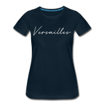 Versailles Cursive Women's T-Shirt - deep navy