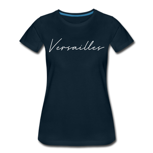 Versailles Cursive Women's T-Shirt - deep navy