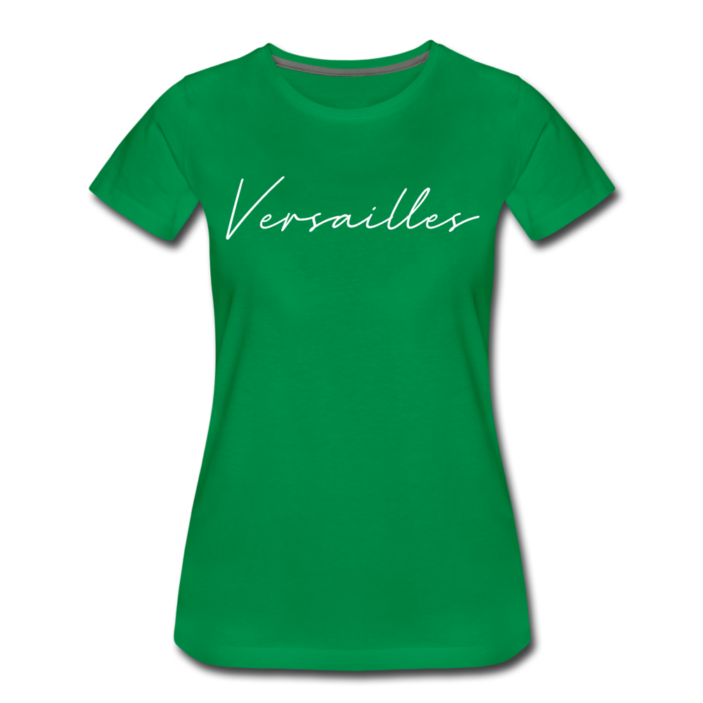 Versailles Cursive Women's T-Shirt - kelly green