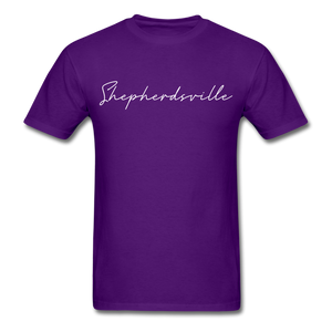 Shepherdsville Cursive T-Shirt - purple