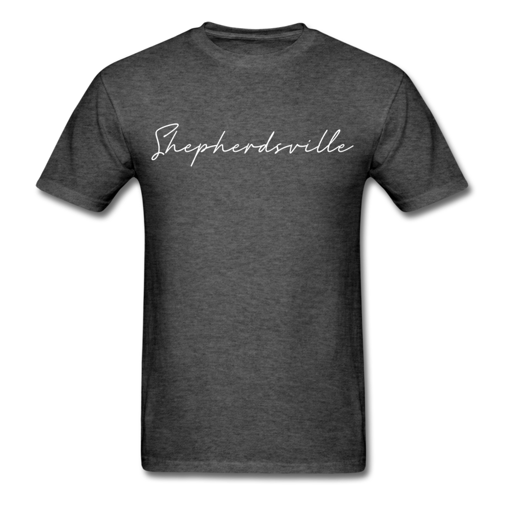 Shepherdsville Cursive T-Shirt - heather black