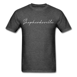 Shepherdsville Cursive T-Shirt - heather black