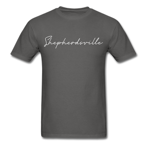 Shepherdsville Cursive T-Shirt - charcoal