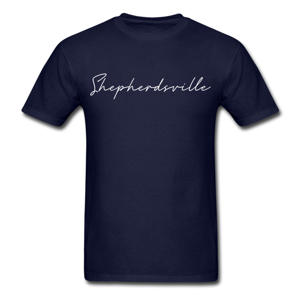 Shepherdsville Cursive T-Shirt - navy