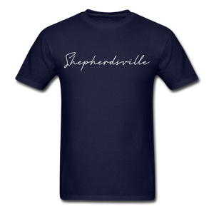 Shepherdsville Cursive T-Shirt - navy