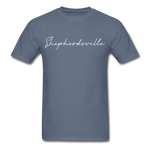 Shepherdsville Cursive T-Shirt - denim