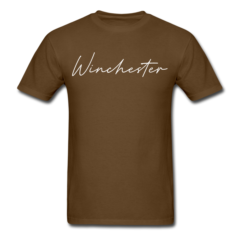 Winchester Cursive T-Shirt - brown