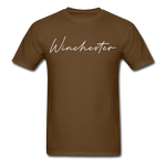 Winchester Cursive T-Shirt - brown