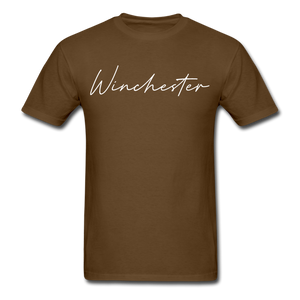 Winchester Cursive T-Shirt - brown