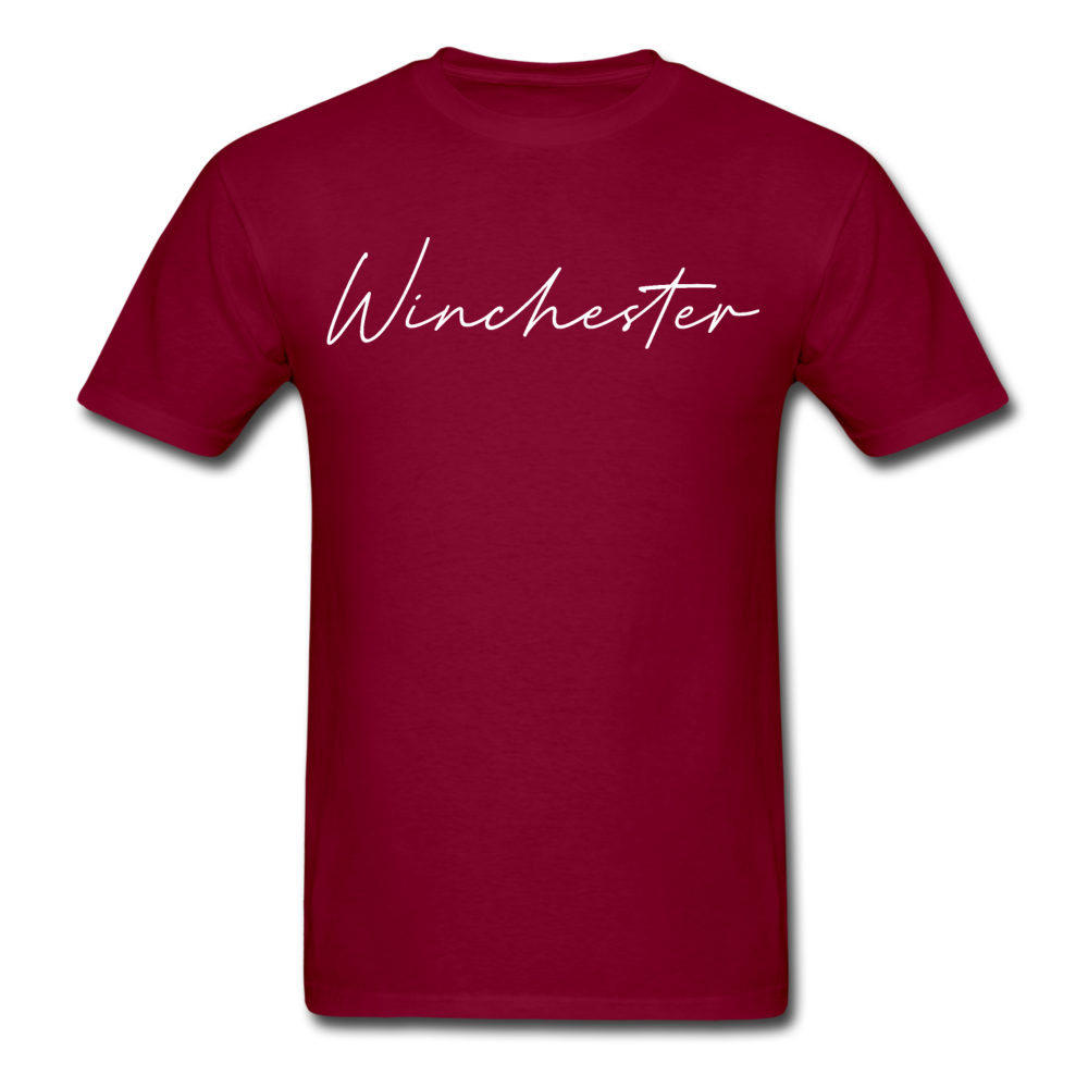 Winchester Cursive T-Shirt - burgundy