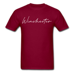 Winchester Cursive T-Shirt - burgundy