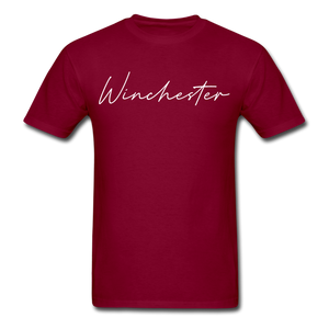 Winchester Cursive T-Shirt - burgundy