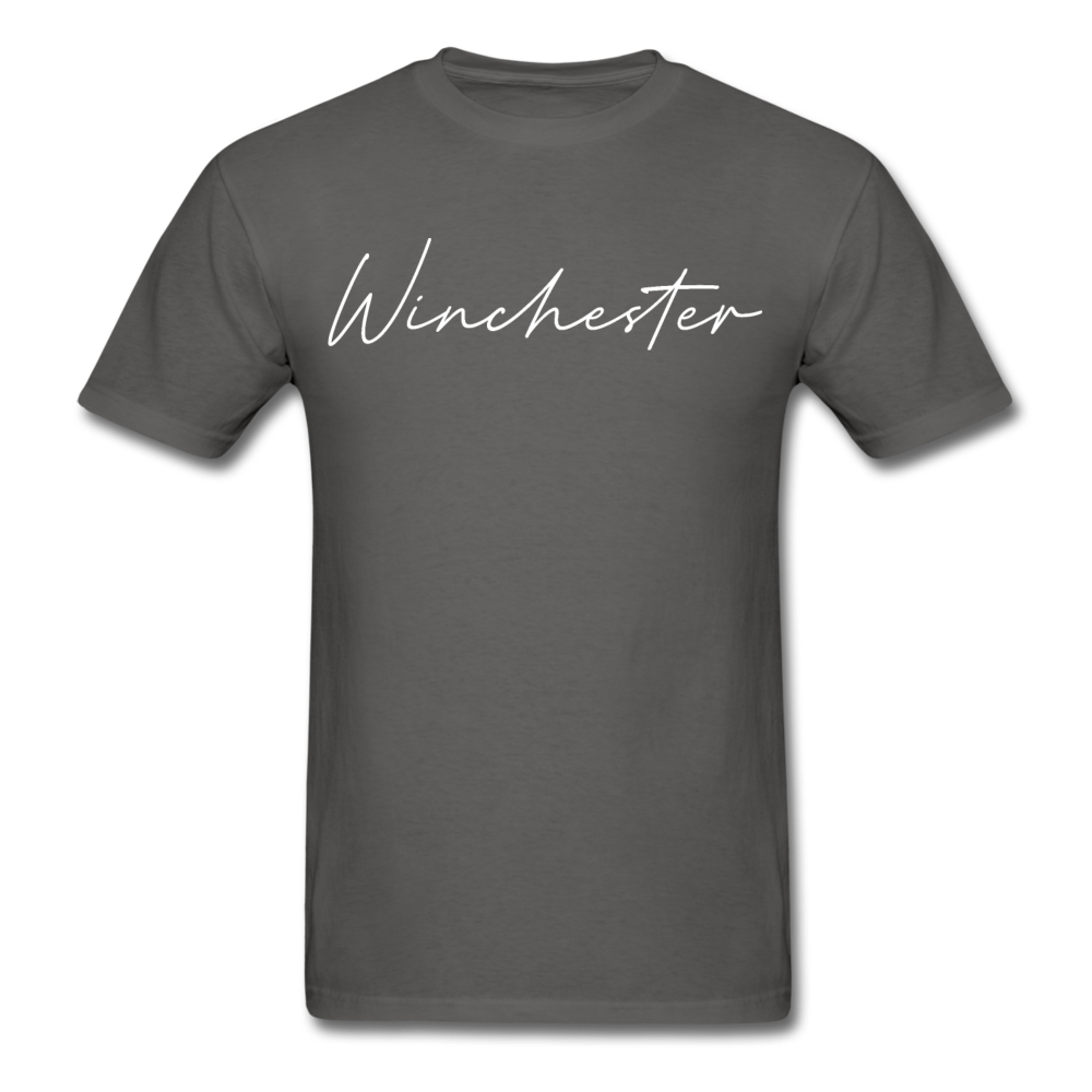 Winchester Cursive T-Shirt - charcoal