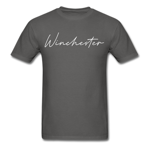 Winchester Cursive T-Shirt - charcoal