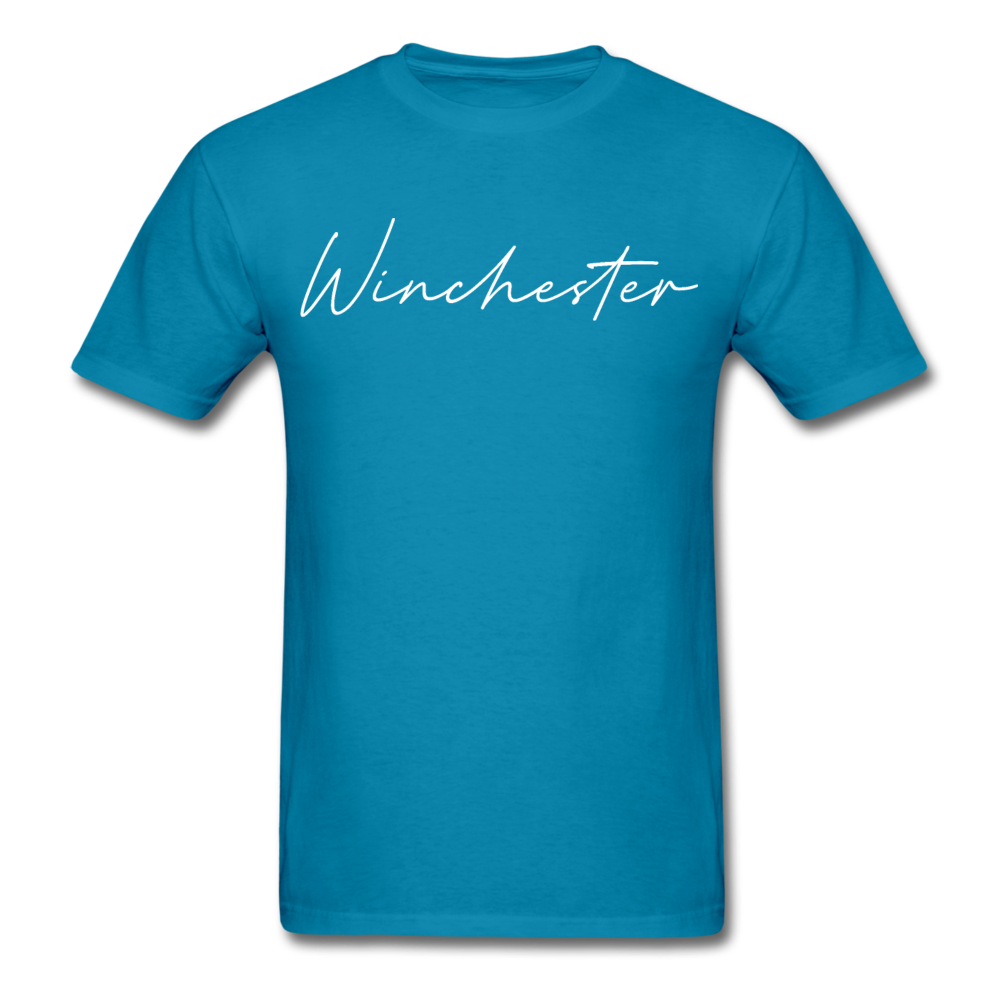 Winchester Cursive T-Shirt - turquoise