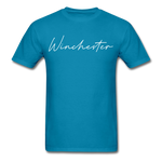 Winchester Cursive T-Shirt - turquoise