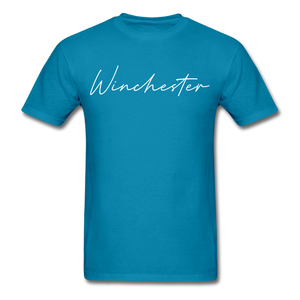 Winchester Cursive T-Shirt - turquoise