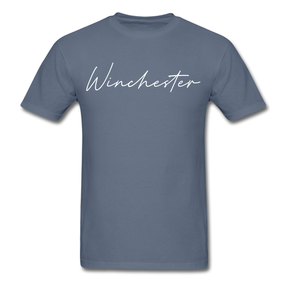 Winchester Cursive T-Shirt - denim