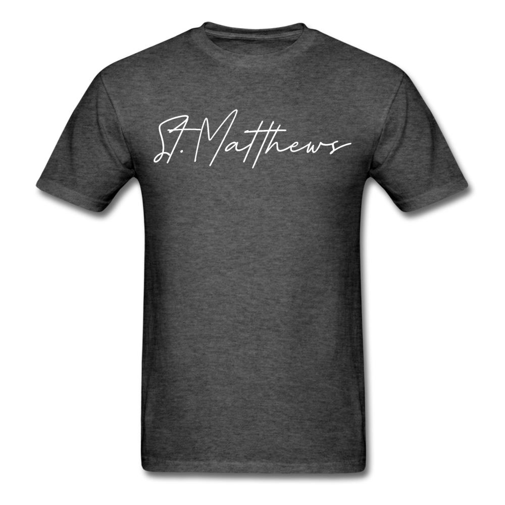 St. Matthews Cursive T-Shirt - heather black
