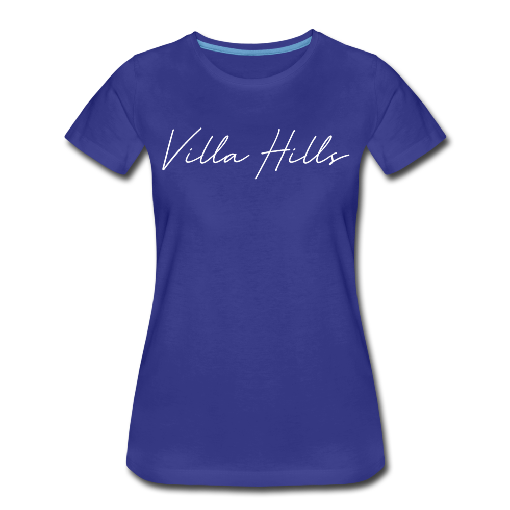 Villa Hills Cursive Women's T-Shirt - royal blue