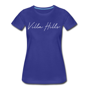 Villa Hills Cursive Women's T-Shirt - royal blue